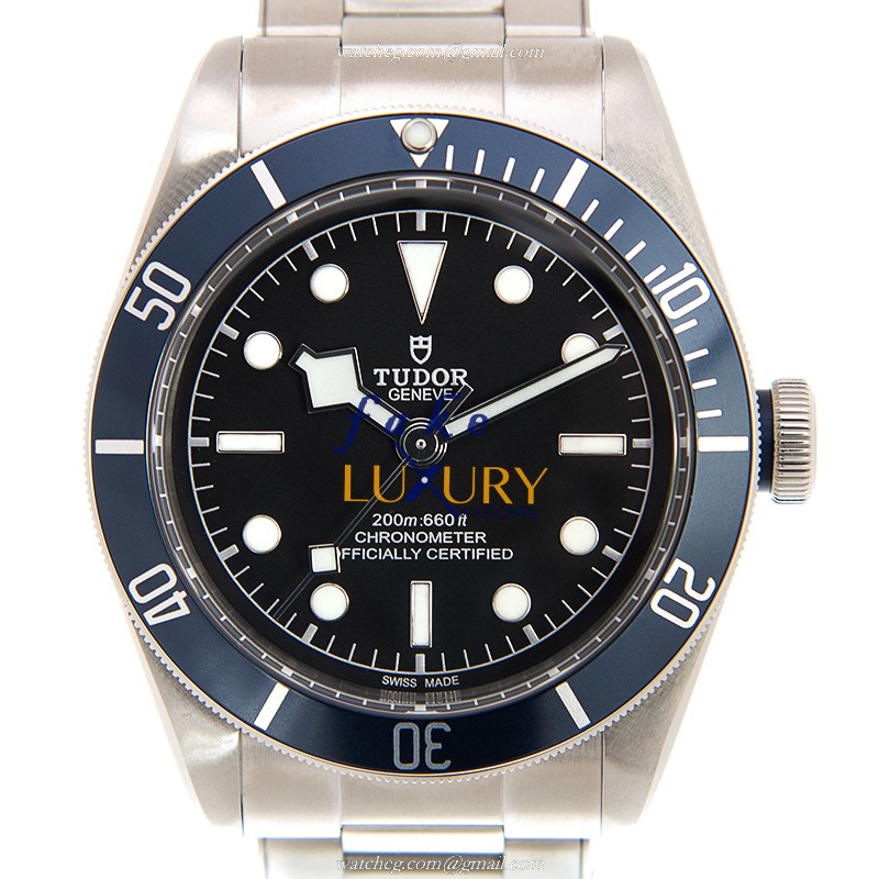 Tudor 79230B HERITAGE RANGER Automatic Stainless Steel Replica Watch, Black Dial, Silver Strap - Luxury Replica Watch