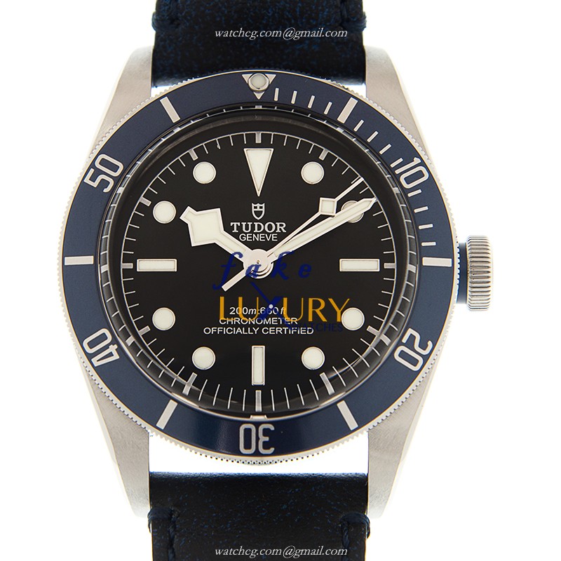 Tudor Heritage Ranger 79230B-LS Automatic Steel Case Black Dial Leather Strap Replica Watch - Luxury Replica Watch