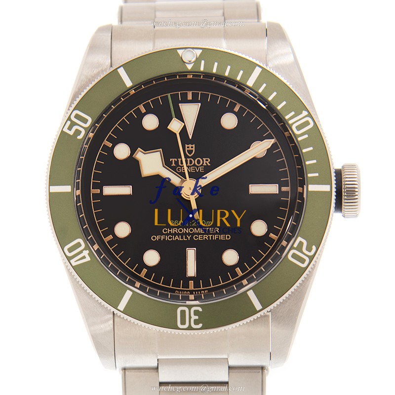 Tudor 79230G HERITAGE RANGER Automatic Stainless Steel Replica Watch, Black Dial, Silver Strap - Luxury Replica Watch