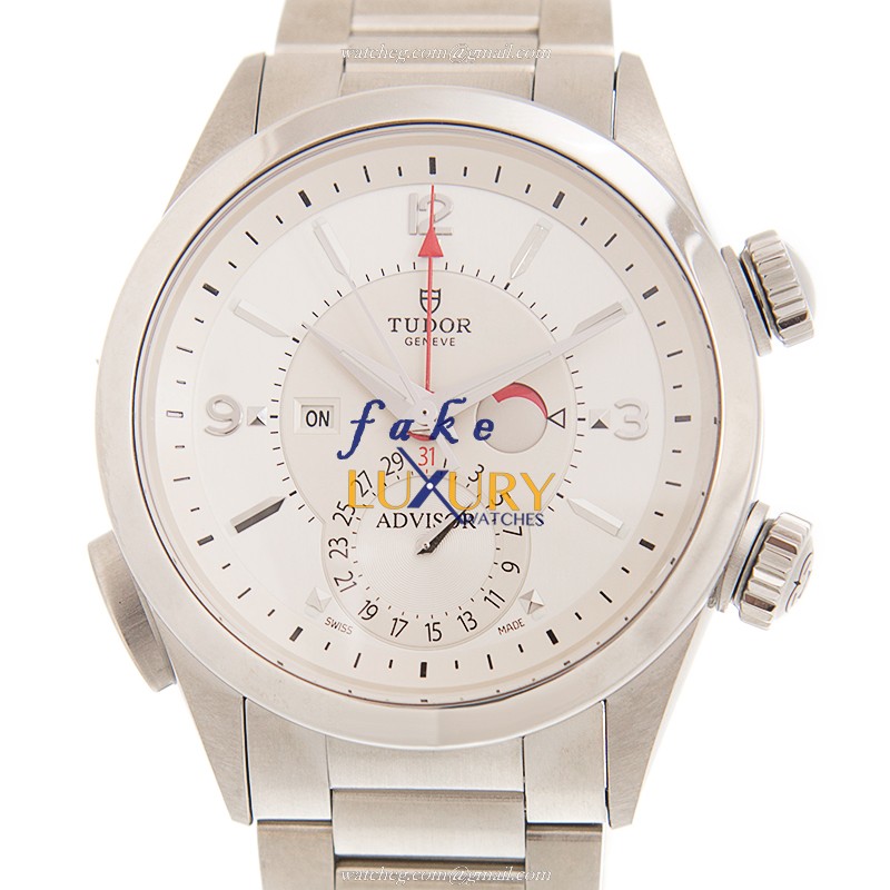 Tudor 79620T HERITAGE ADVISOR Automatic Stainless Steel Replica Watch, White Dial, Silver Strap - Luxury Replica Watch