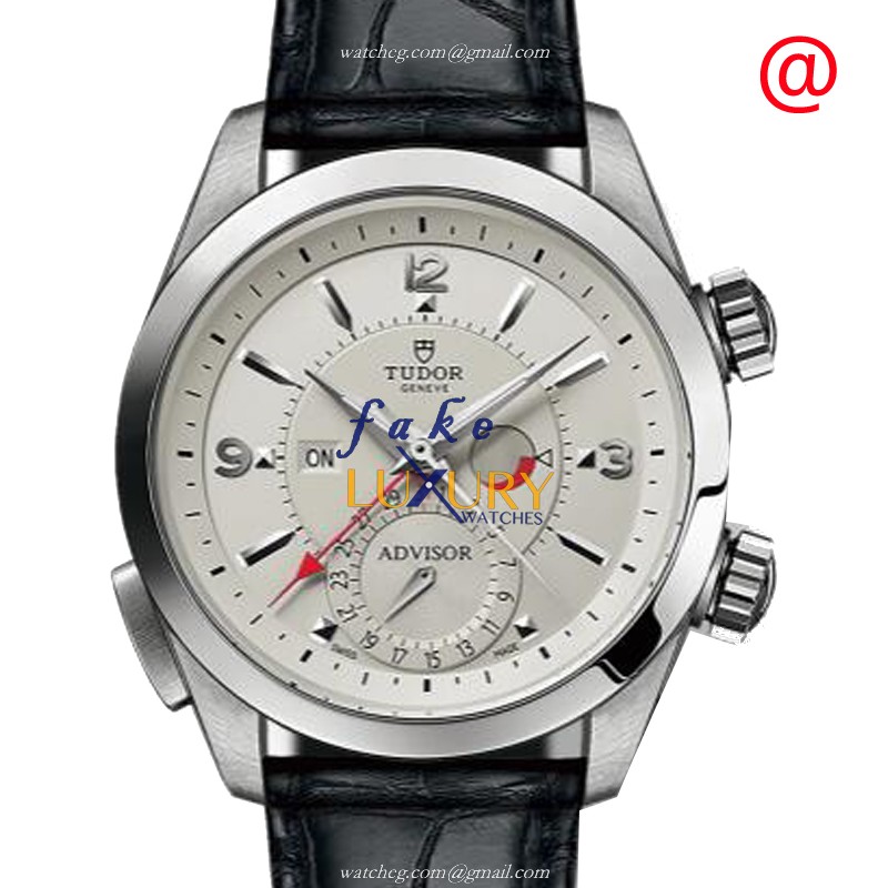 Tudor 79620TSV_LS Heritage Advisor Auto Stainless Steel Replica Watch - Swiss Movement, Black - Luxury Replica Watch