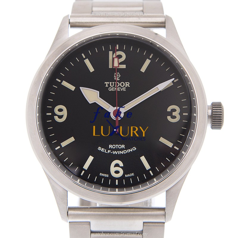Tudor 79910BK Automatic Steel Black Dial Silver Strap Replica Watch - Luxury Replica Watch