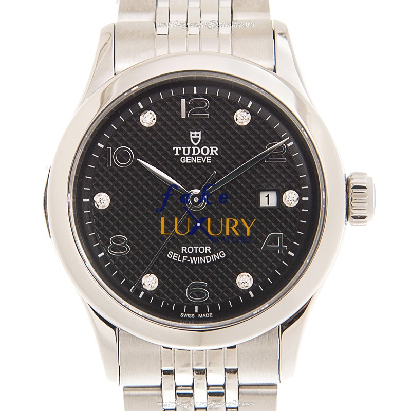 Tudor 91350-67010-6DI-BK Automatic Steel Black Dial Replica Watch - Luxury Replica Watch