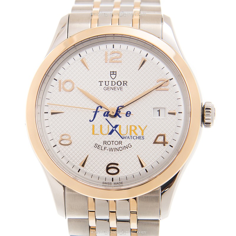 Tudor 91551SVAR 1926 Replica Watch - Automatic - 18kt Rose Gold & Steel Case - Silver Dial - 41mm - Luxury Replica Watch