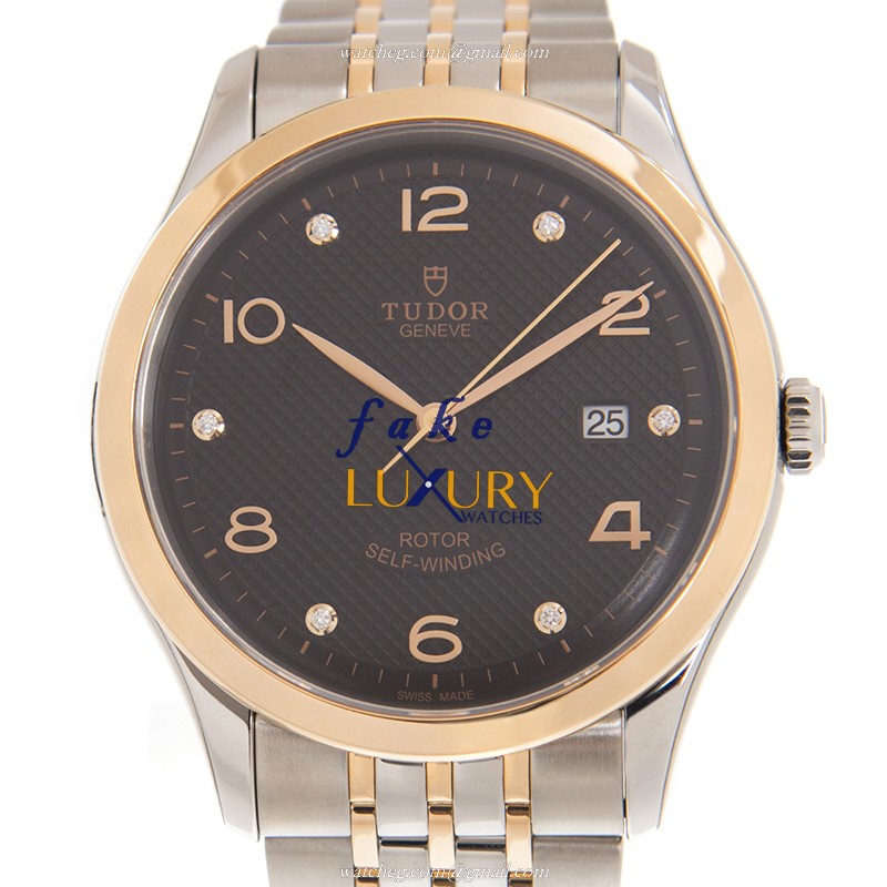 Tudor 91651-67071-6DI-BK 1926 Automatic 18kt Rose Gold & Steel Replica Watch - Swiss Movement - Luxury Replica Watch