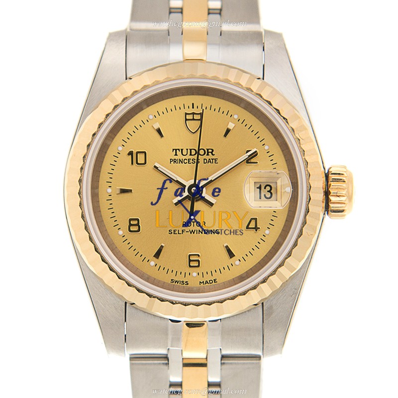 Tudor 92413-62433-246810AR-CH Replica Watch - Auto 18kt Gold/Steel Case, Gold Dial, Sapphire - Luxury Replica Watch