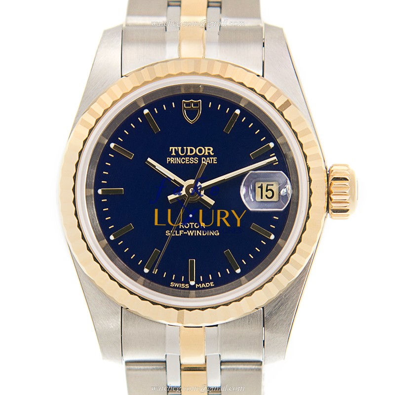 Tudor 92413-62433-BL PRINCESS DATE Automatic 18kt Gold & Steel - Blue Dial - Replica Watch - Luxury Replica Watch