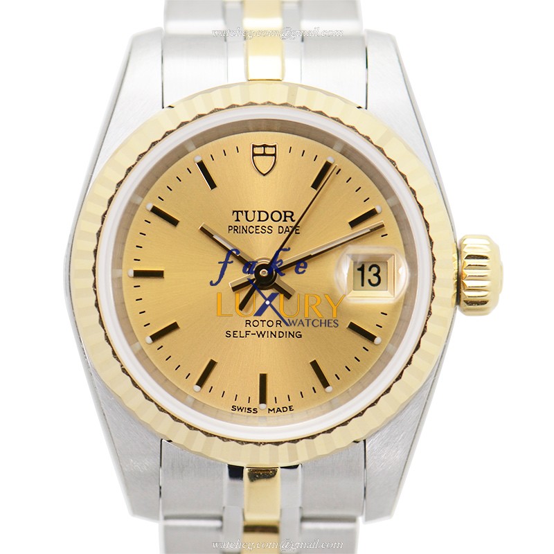Tudor 92413-62433-CH PRINCESS DATE Auto 18K Gold Steel Watch, Clone Luxury Brand - Luxury Replica Watch