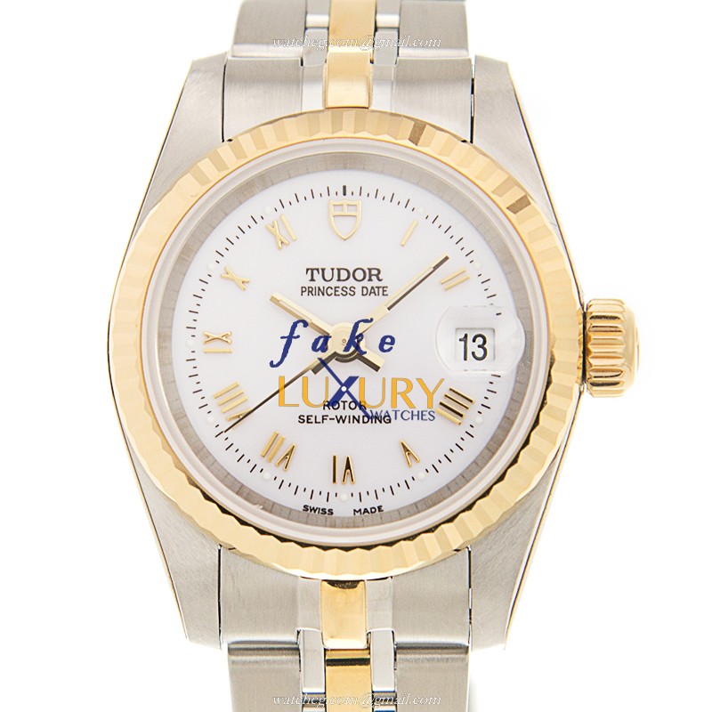 Tudor 92413-62433-WTRN PRINCESS DATE Auto 18kt Gold & Steel Replica Watch - Swiss Movement - Luxury Replica Watch