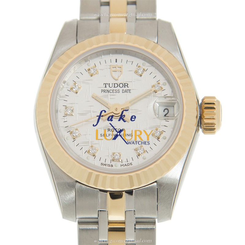 Tudor PRINCESS DATE 92513-62423-10DI-SVCL Automatic 18kt Gold & Steel Replica Watch - Luxury Replica Watch