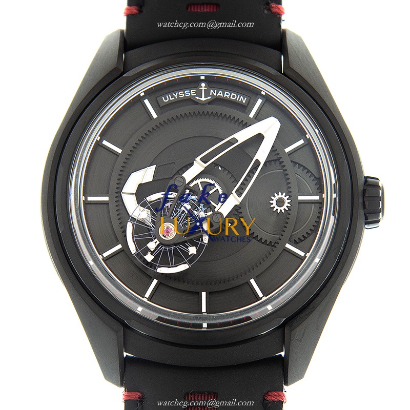 Ulysse Nardin 2303-270.1/BLACK Replica Watch - Automatic - Titanium Case - 43mm - Black Dial - Luxury Replica Watch