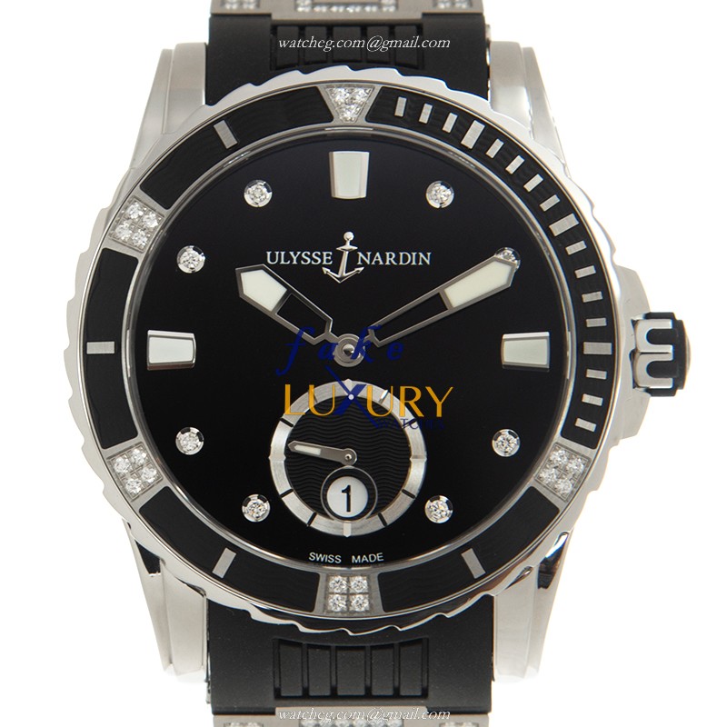 Ulysse Nardin 3203-190-3C/12.12 Replica Watch Automatic Movement, Black Dial, Steel Case, Rubber - Luxury Replica Watch