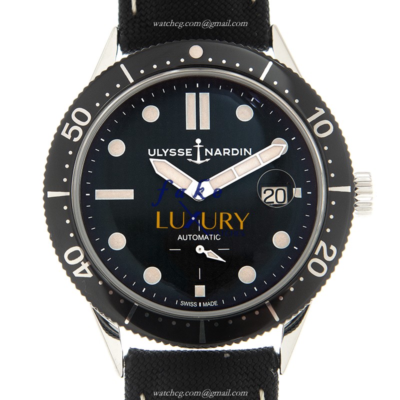 Ulysse Nardin 3203-950 DIVERS Replica Watch, Black Dial, Steel Case, Automatic Movement - Luxury Replica Watch