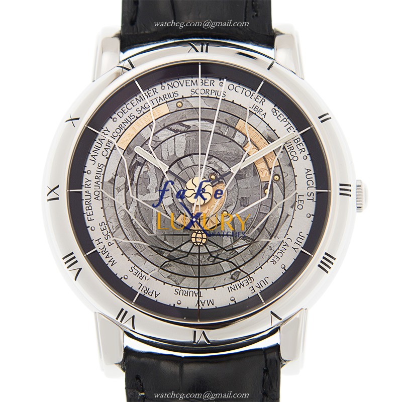 Ulysse Nardin 839-99 CLASSIC Replica Watch, Automatic, Gray Dial, Black Leather Strap - Luxury Replica Watch