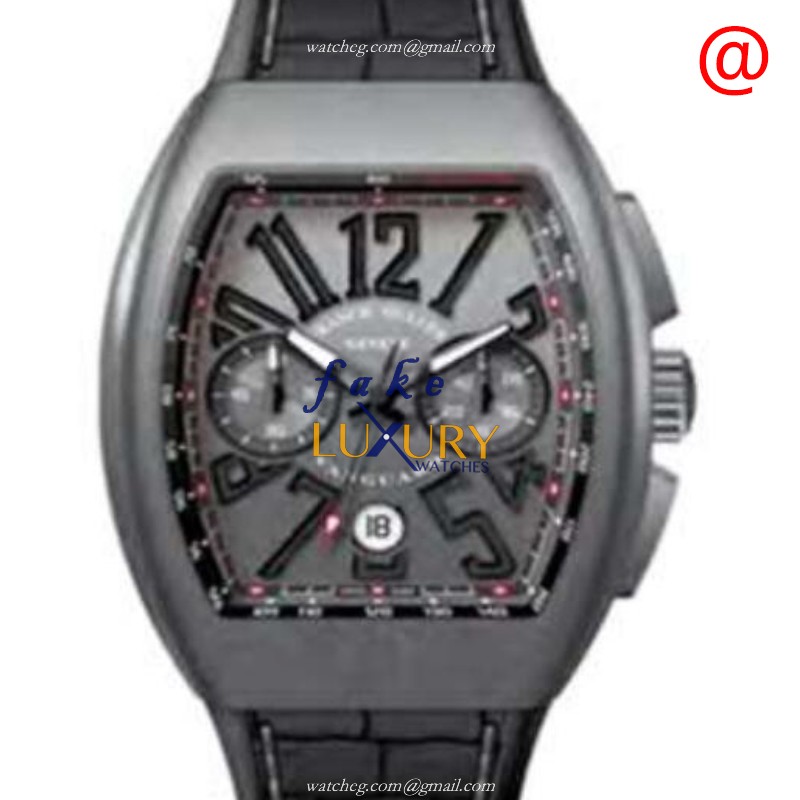 V 45 CC DT GRINRTTBR - Franck Muller Vanguard Replica Watch Automatic Titanium Gray Dial