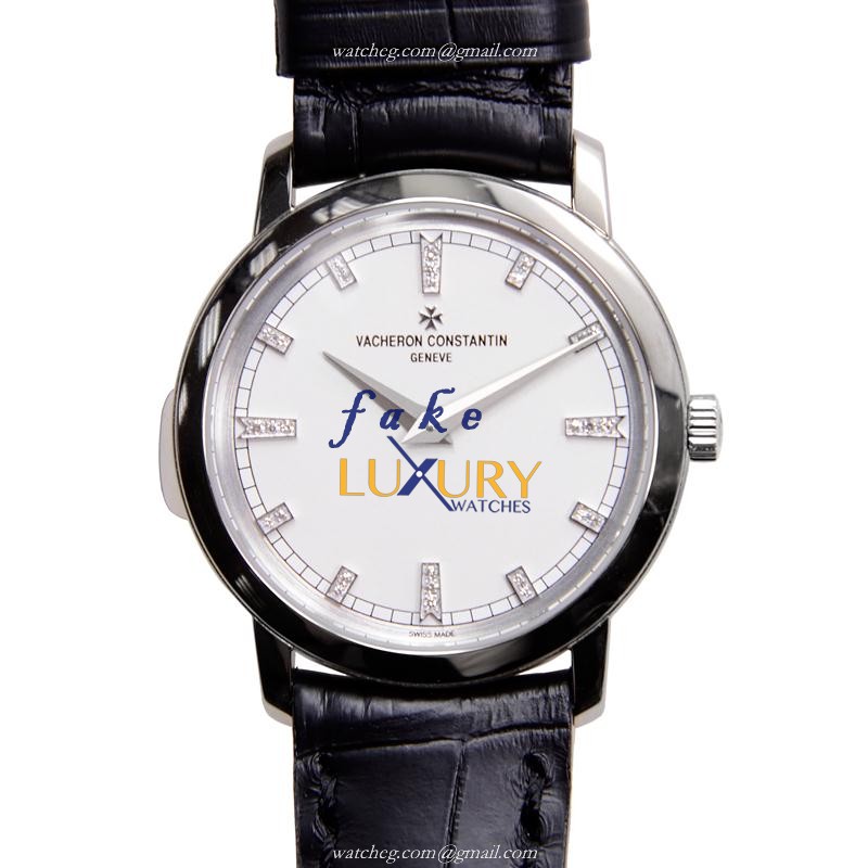 Vacheron Constantin 25155/000G-9584 Traditionnelle Replica Watch, Quartz Movement, White Dial, 18kt - Luxury Replica Watch