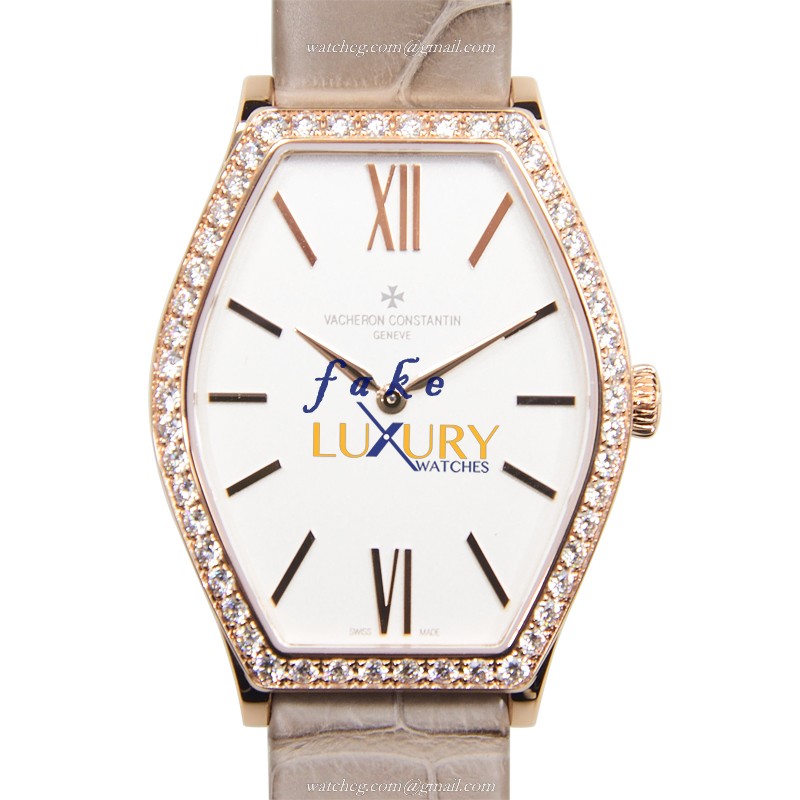 Vacheron Constantin 25530/000R-9742 Malte Quartz 18kt Rose Gold Grey Alligator | Automatic | Steel - Luxury Replica Watch