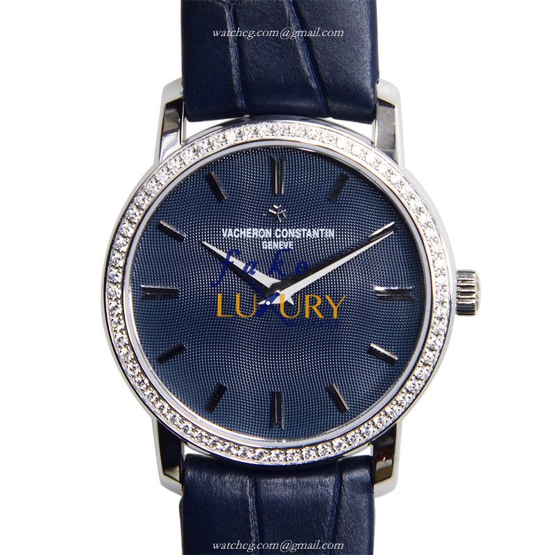 Vacheron Constantin 25558/000G-9758 Traditionnelle Replica Watch Quartz 18kt White Gold Diamond - Luxury Replica Watch