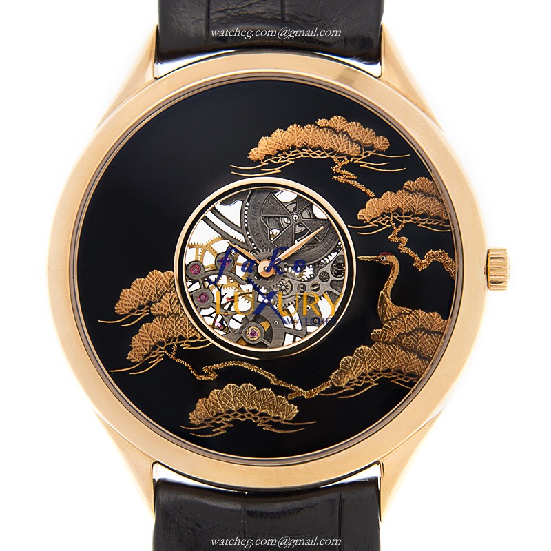 Vacheron Constantin METIERS DART 33222/000R-9506 Replica Watch, Manual Wind, Black Dial, Rose Gold - Luxury Replica Watch