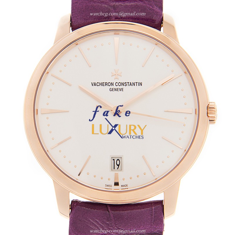Vacheron Constantin 4100U/001R-B180 - Replica Watch - Automatic - 18kt Rose Gold - White Dial - Luxury Replica Watch