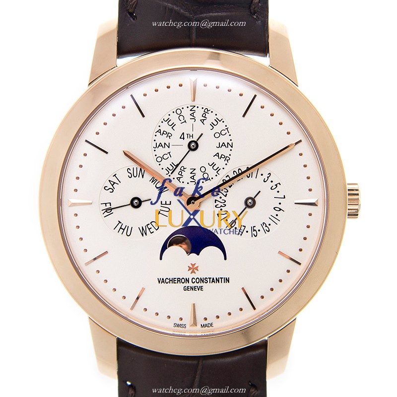Vacheron Constantin Patrimony Traditionelle 43175/000R-9687 Automatic White Dial Replica Watch - Luxury Replica Watch