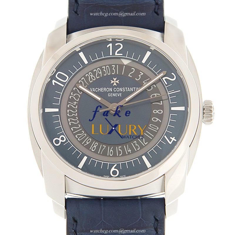 Vacheron Constantin Quai de L'Ile 4500S/000A-B364 Blue Dial Rubber Strap Replica Watch - Luxury Replica Watch