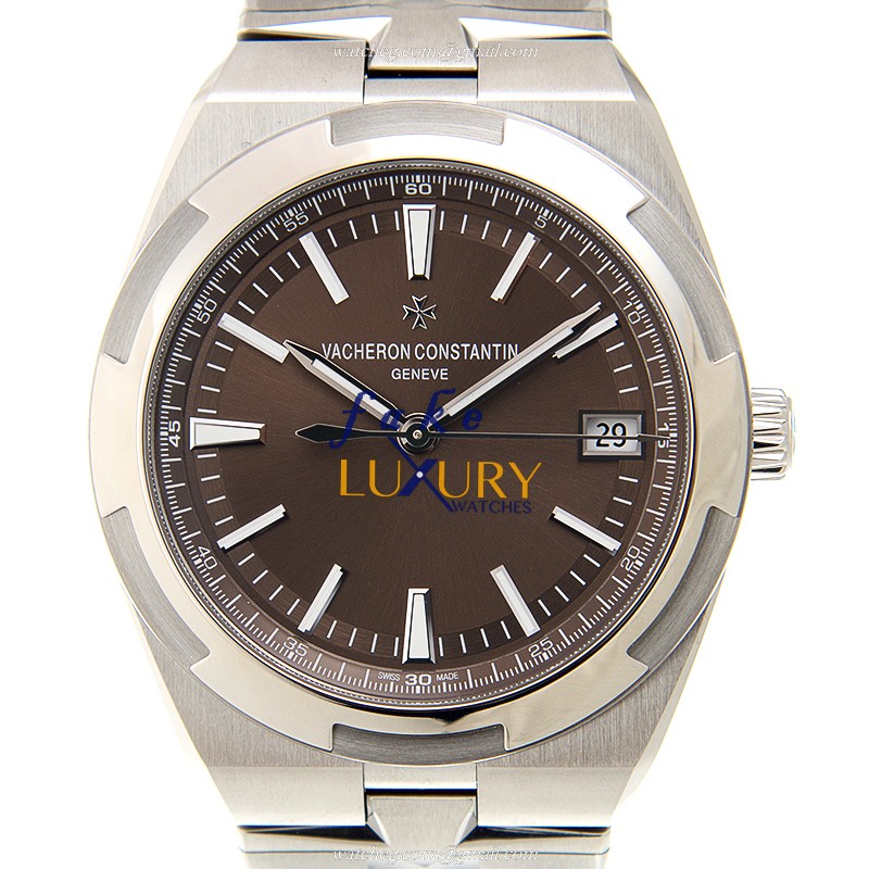 Vacheron Constantin 4500V/110A-B146 Overseas Replica Watch, Automatic, Brown Dial, Steel Bracelet - Luxury Replica Watch