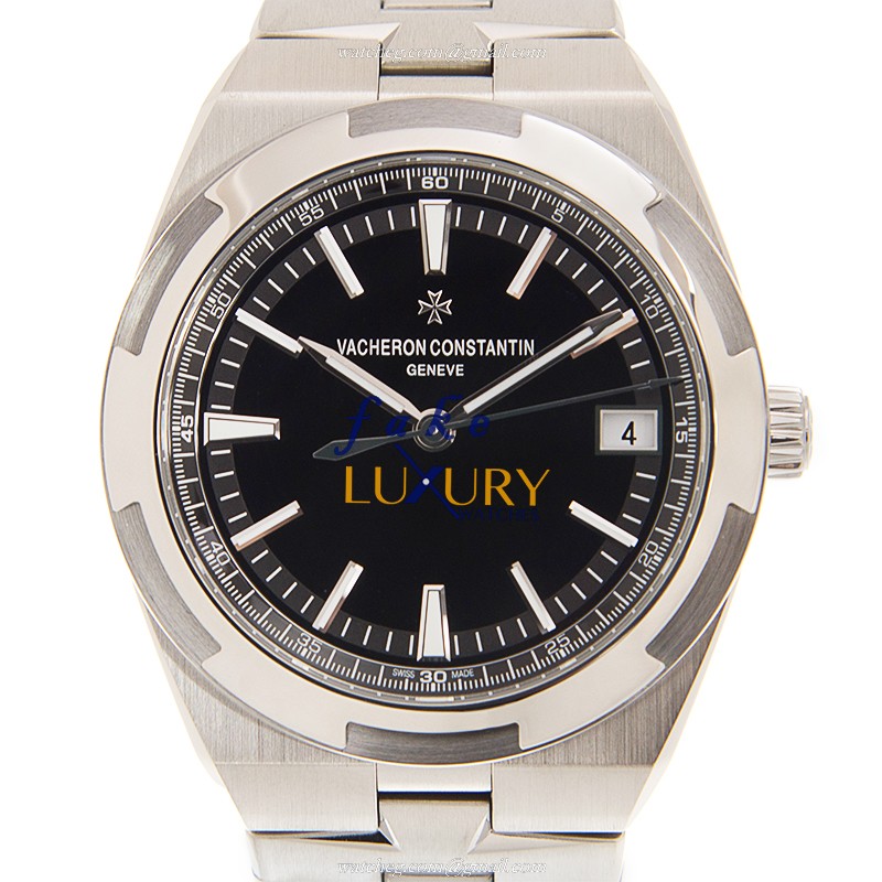 Vacheron Constantin 4500V/110A-B483 Overseas Replica Watch Automatic Black Dial Steel Bracelet 41mm - Luxury Replica Watch