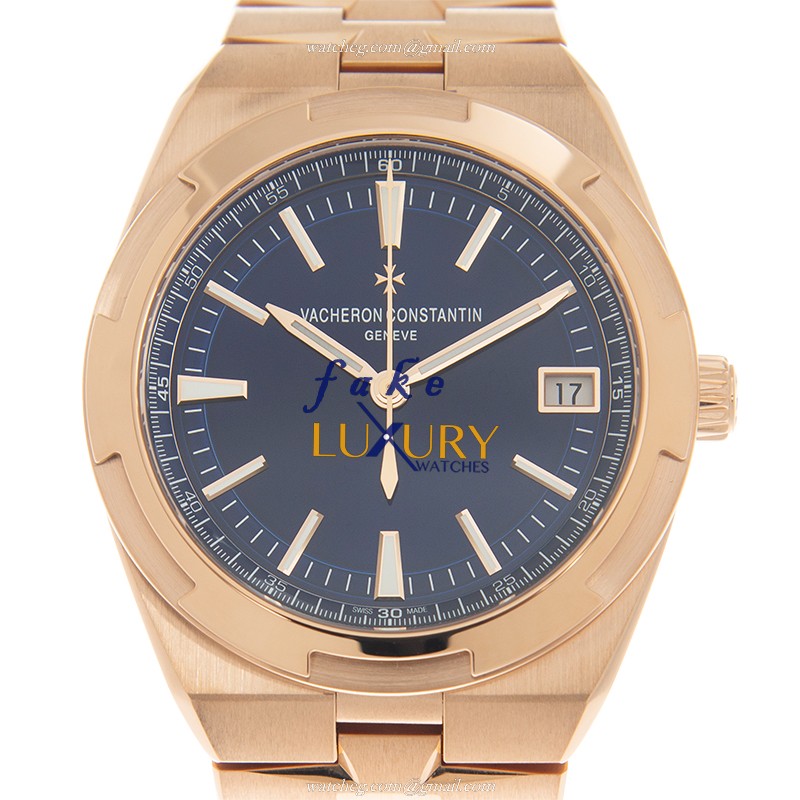 Vacheron Constantin 4500V/110R-B705 Replica Watch, Automatic Movement, Blue Dial, 18kt Rose Gold - Luxury Replica Watch