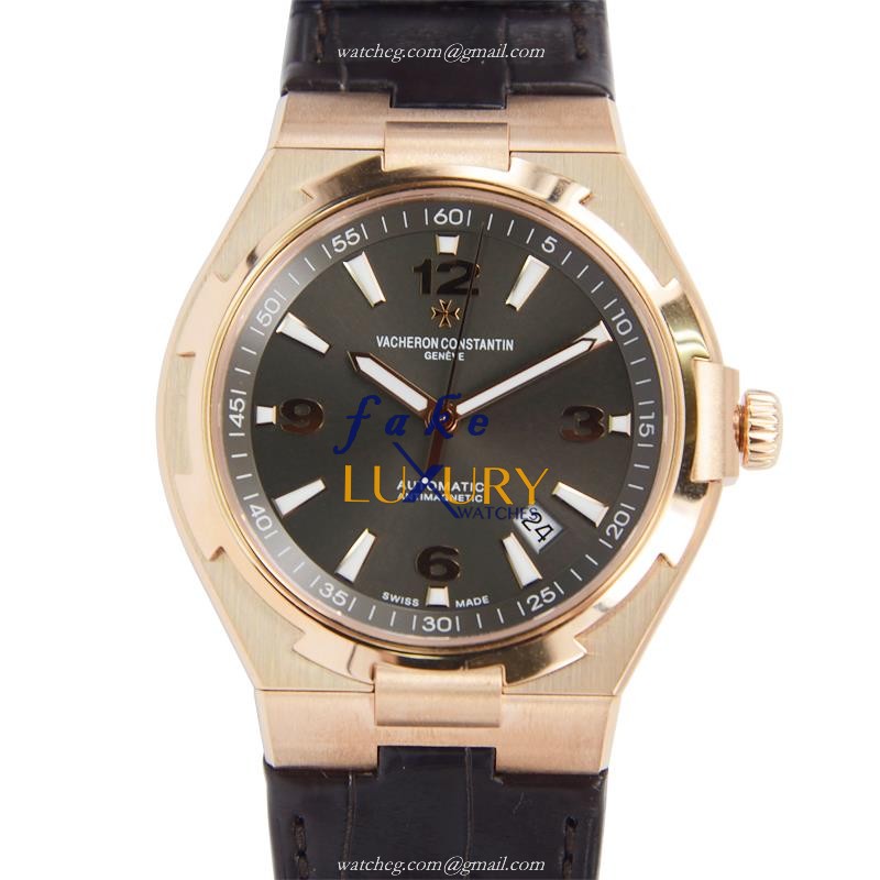 Vacheron Constantin 47040/000R-9666 Overseas Replica Watch, Black Dial, Rose Gold Case, Automatic - Luxury Replica Watch
