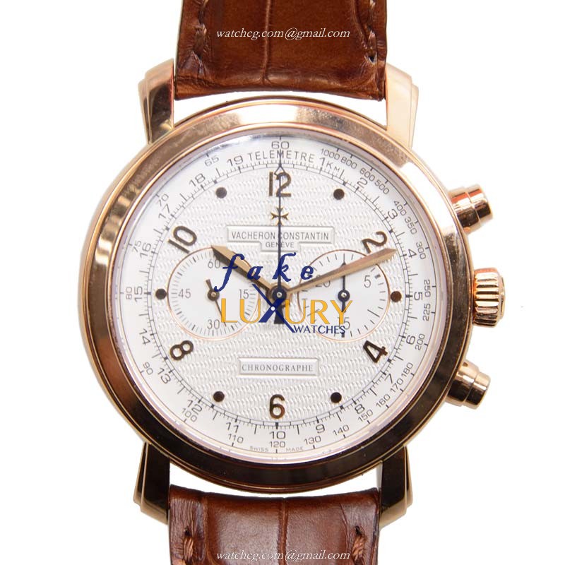 Vacheron Constantin Malte 47120/000R-9099 Replica, Manual Wind, 18kt Rose Gold Case, Silver Dial - Luxury Replica Watch