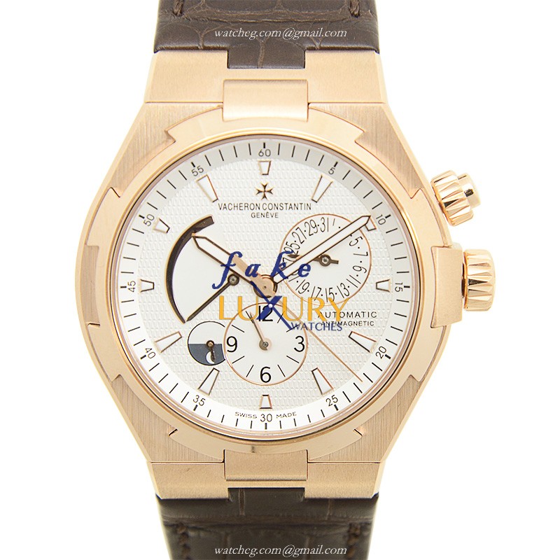 Vacheron Constantin 47450/000R-9404 Overseas Replica Watch, Silver Dial, Rose Gold Case, Automatic - Luxury Replica Watch