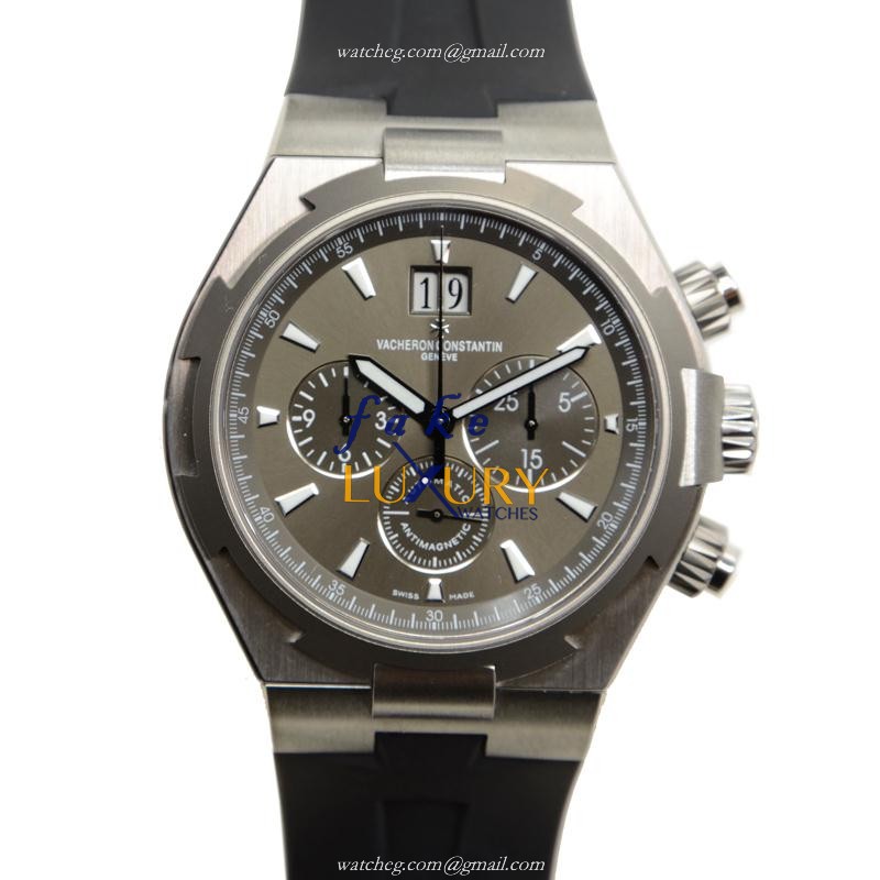 Vacheron Constantin 49150/000W-9501 Replica Watch, Dark Grey Dial, Steel Case, Rubber Strap - Luxury Replica Watch