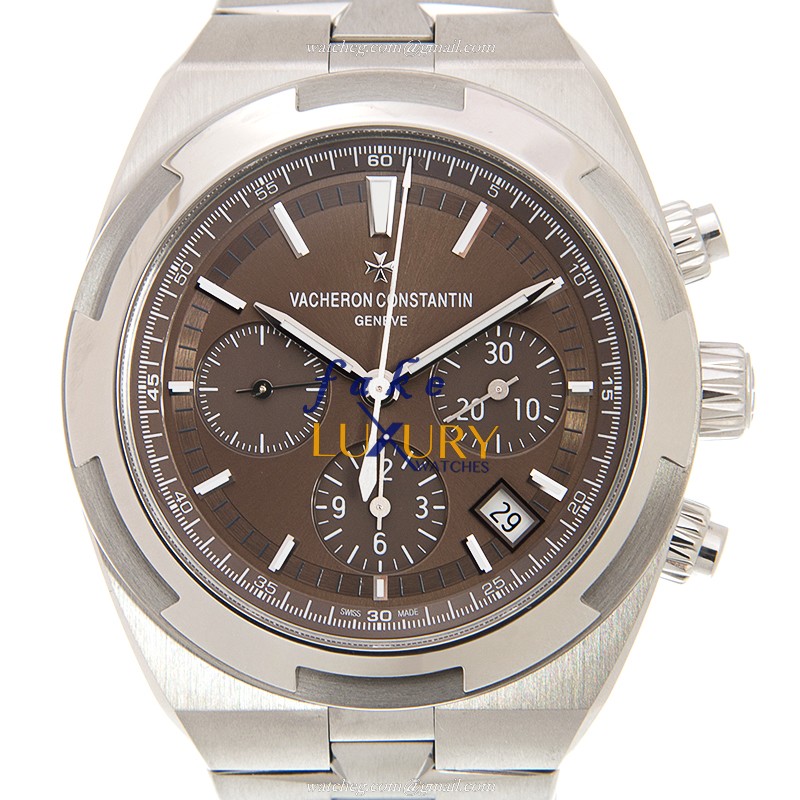 Vacheron Constantin Overseas 5500V/110A-B147 Replica Watch, Brown Dial, Steel Bracelet, Automatic - Luxury Replica Watch