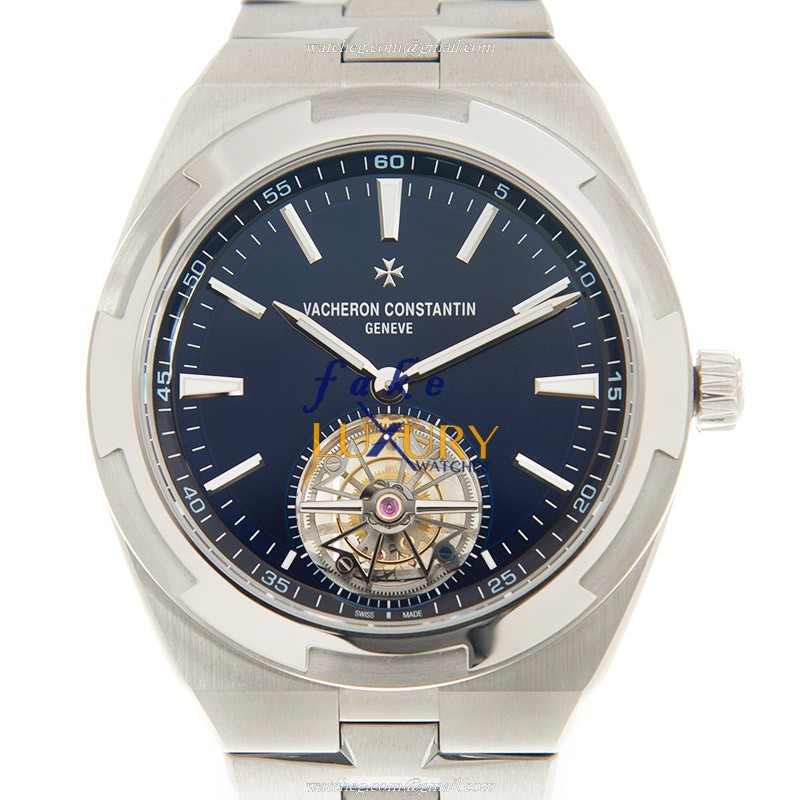 Vacheron Constantin 6000V/110A-B544 Overseas Automatic Blue Dial Steel Replica Watch - Luxury Replica Watch