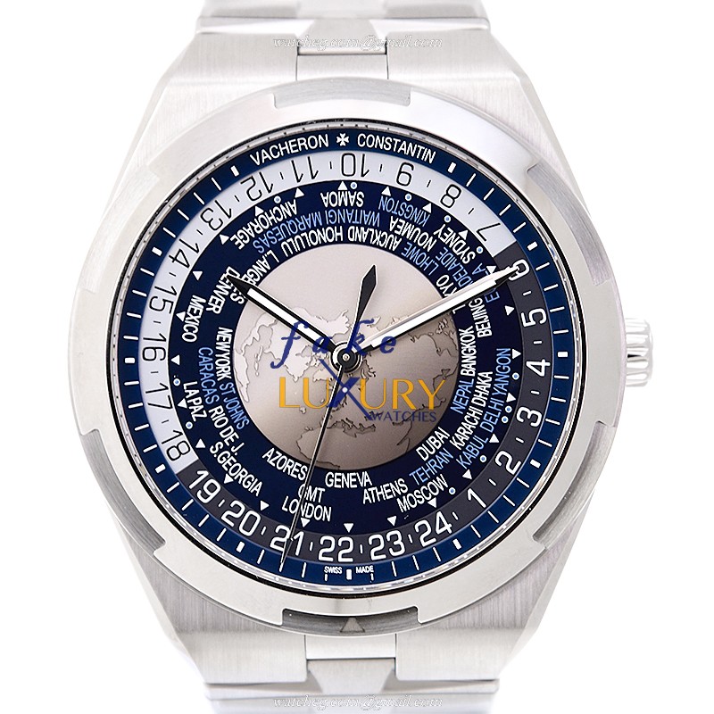 Vacheron Constantin 7700V/110A-B172 Overseas Replica Watch, Automatic, Blue Dial, Steel Case - Luxury Replica Watch