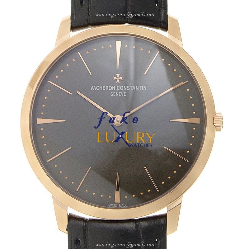 Vacheron Constantin 81180/000R-9162 Replica Watch Manual Wind 18kt Rose Gold Dark Grey Dial - Luxury Replica Watch