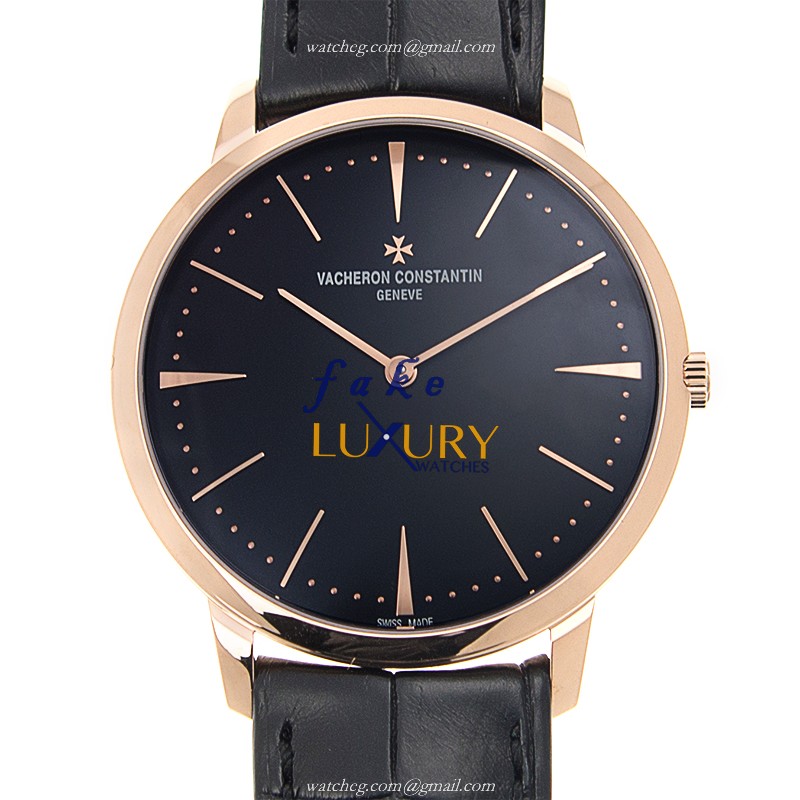 Vacheron Constantin 81180/000R-9283 Patrimony Traditionelle Replica Watch, Automatic, Black Dial - Luxury Replica Watch