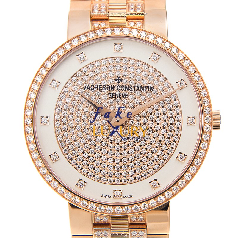 Vacheron Constantin 81576/V03R-9695 Traditionnelle Manual Wind 18kt Rose Gold White Dial Replica - Luxury Replica Watch