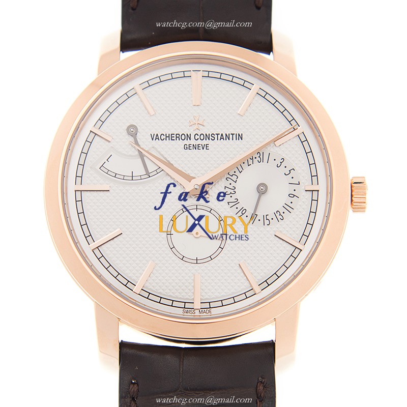 Vacheron Constantin 83020/000R-9909 Patrimony Traditionelle Manual Wind Pink Dial Replica Watch - Luxury Replica Watch