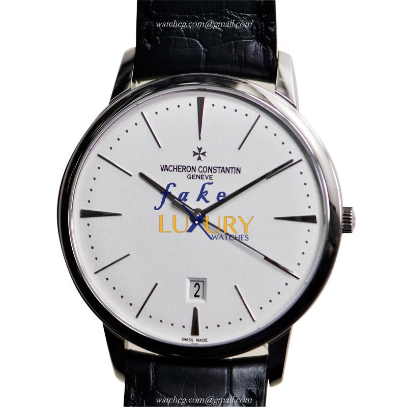 Vacheron Constantin 85180/000G-9230 Patrimony Traditionelle Replica Watch, Automatic, 18kt White - Luxury Replica Watch