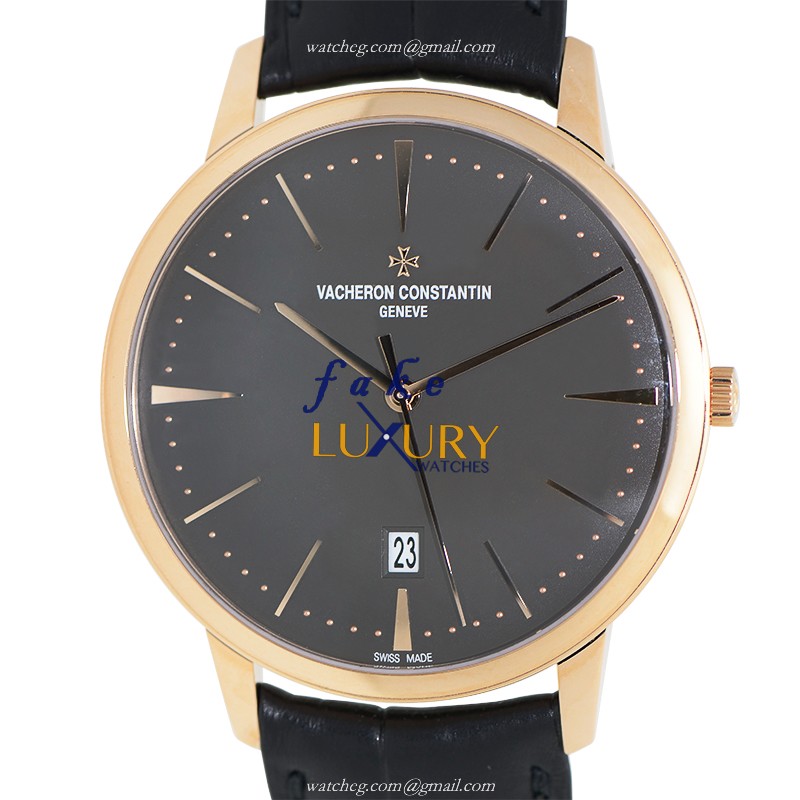 Vacheron Constantin 85180/000R-9166 Patrimony Traditionelle Replica Watch, Automatic, 18kt Rose - Luxury Replica Watch