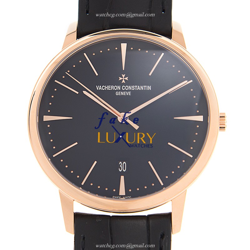 Vacheron Constantin 85180/000R-9232 Patrimony Traditionelle Replica Watch, Automatic, Black Dial - Luxury Replica Watch