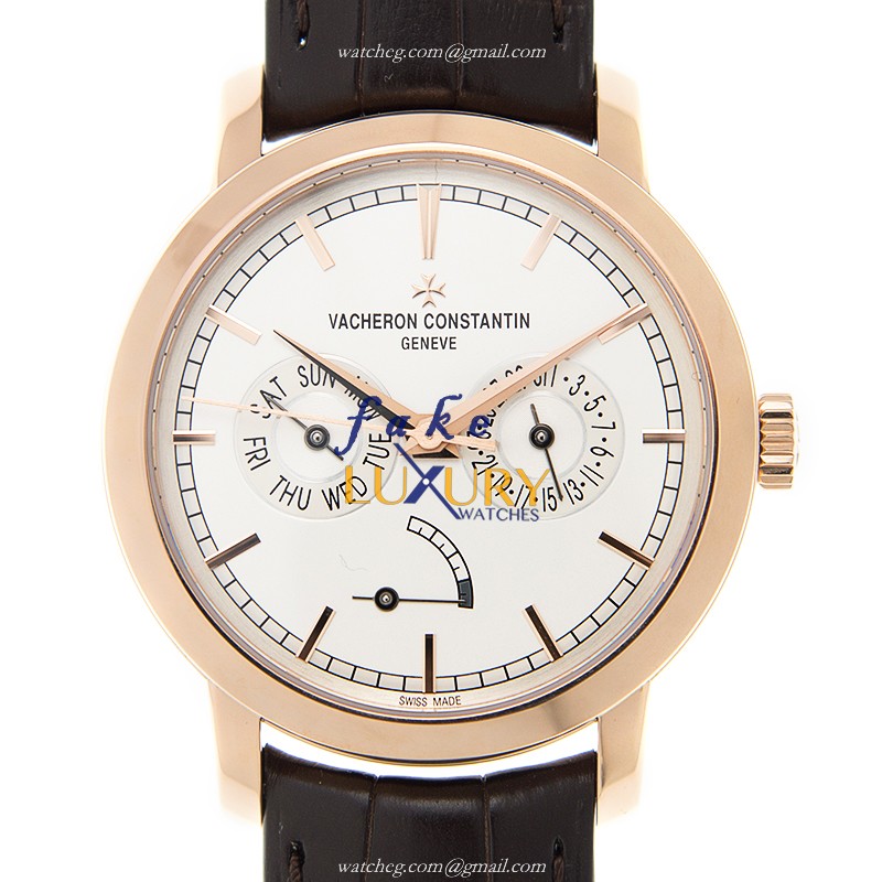 Vacheron Constantin Traditionnelle 85290/000R-9969 Automatic 18kt Rose Gold White Dial Replica Watch - Luxury Replica Watch